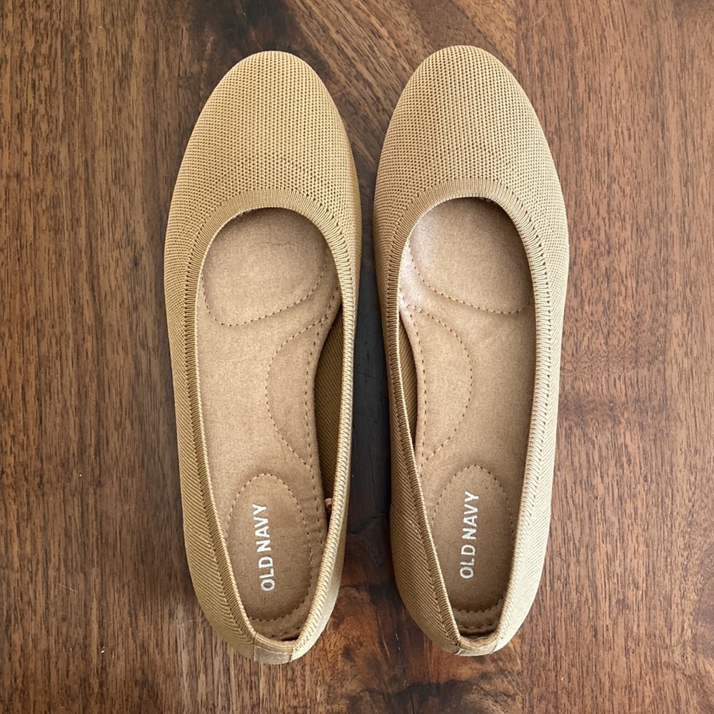 Knit Almond-Toe Ballet Flats For Women